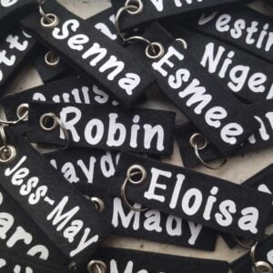 Sleutelhangers met naam