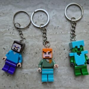 Sleutelhanger minecraft poppetje